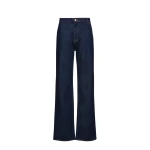 Classic flare denim pants in navy