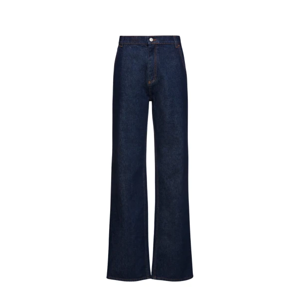 Classic flare denim pants in navy