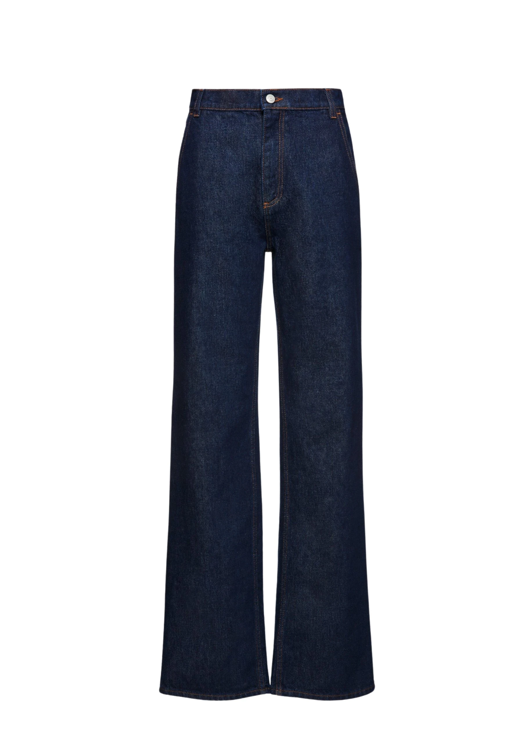 Magda-Butrym-Classic-flare-denim-pants-in-navy-scaled95150_nobg Classic flare denim pants in navy - Image 1