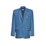 Classic oversized denim blazer