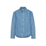 Classic oversized denim shirt in light blue
