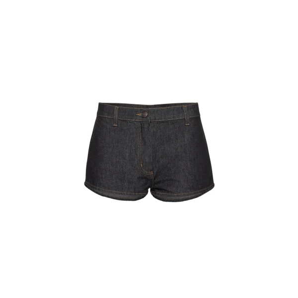 Denim hot shorts in indigo