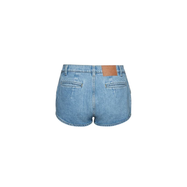 Denim hot shorts in light blue