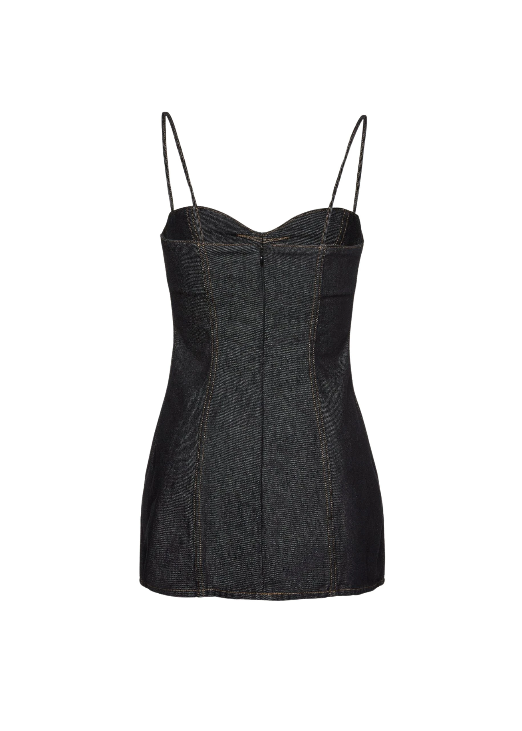 Magda-Butrym-Sweetheart-denim-mini-dress-in-indigo-scaled92160_nobg Sweetheart denim mini dress in indigo - Image 1