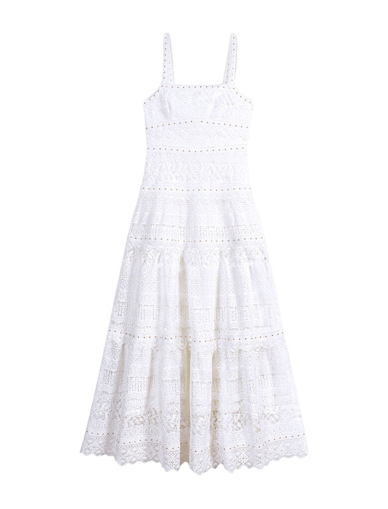 Maje Crochet-Knit Maxi Dress