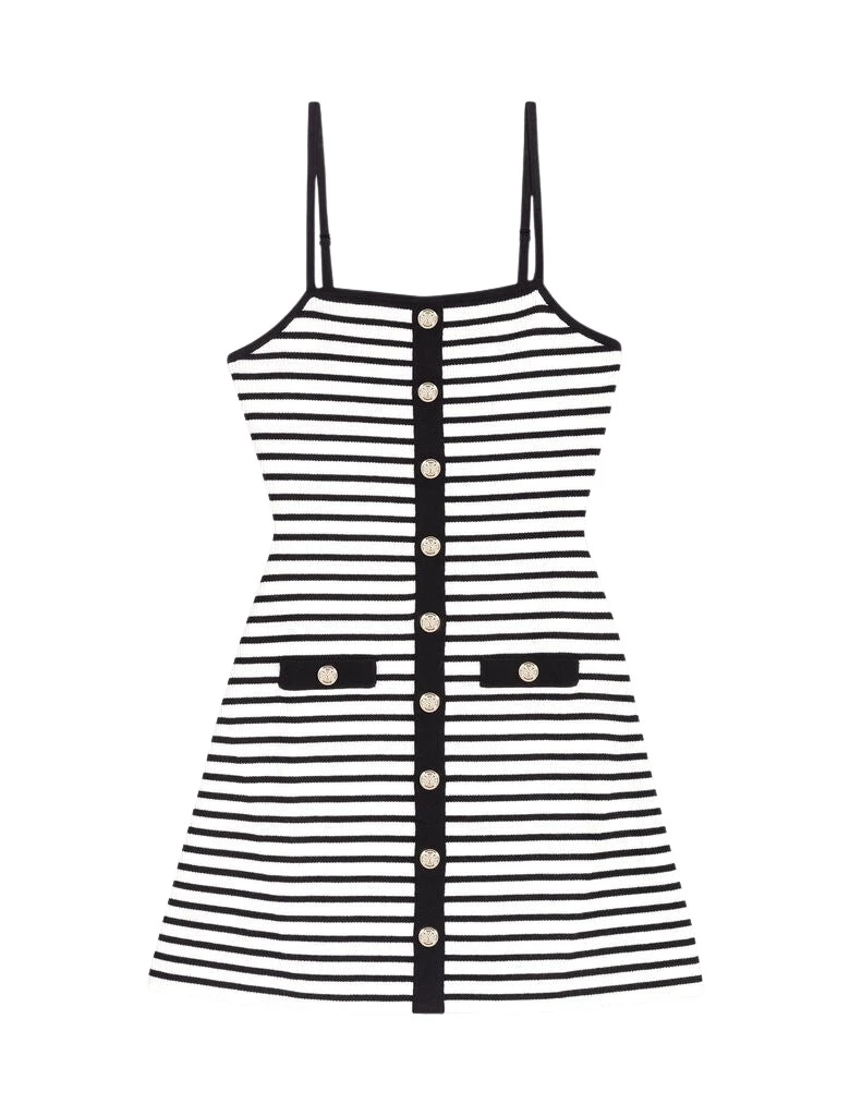 Maje-Short-Striped-Knit-Dress68857_nobg Short Striped Knit Dress - Image 1