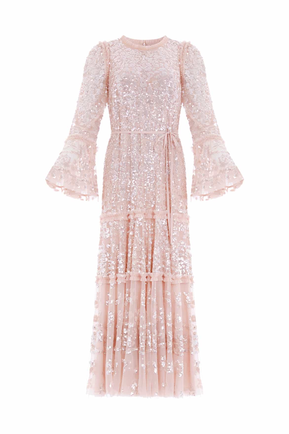 Needle and Thread Annie Gloss Tiered Ankle Gown