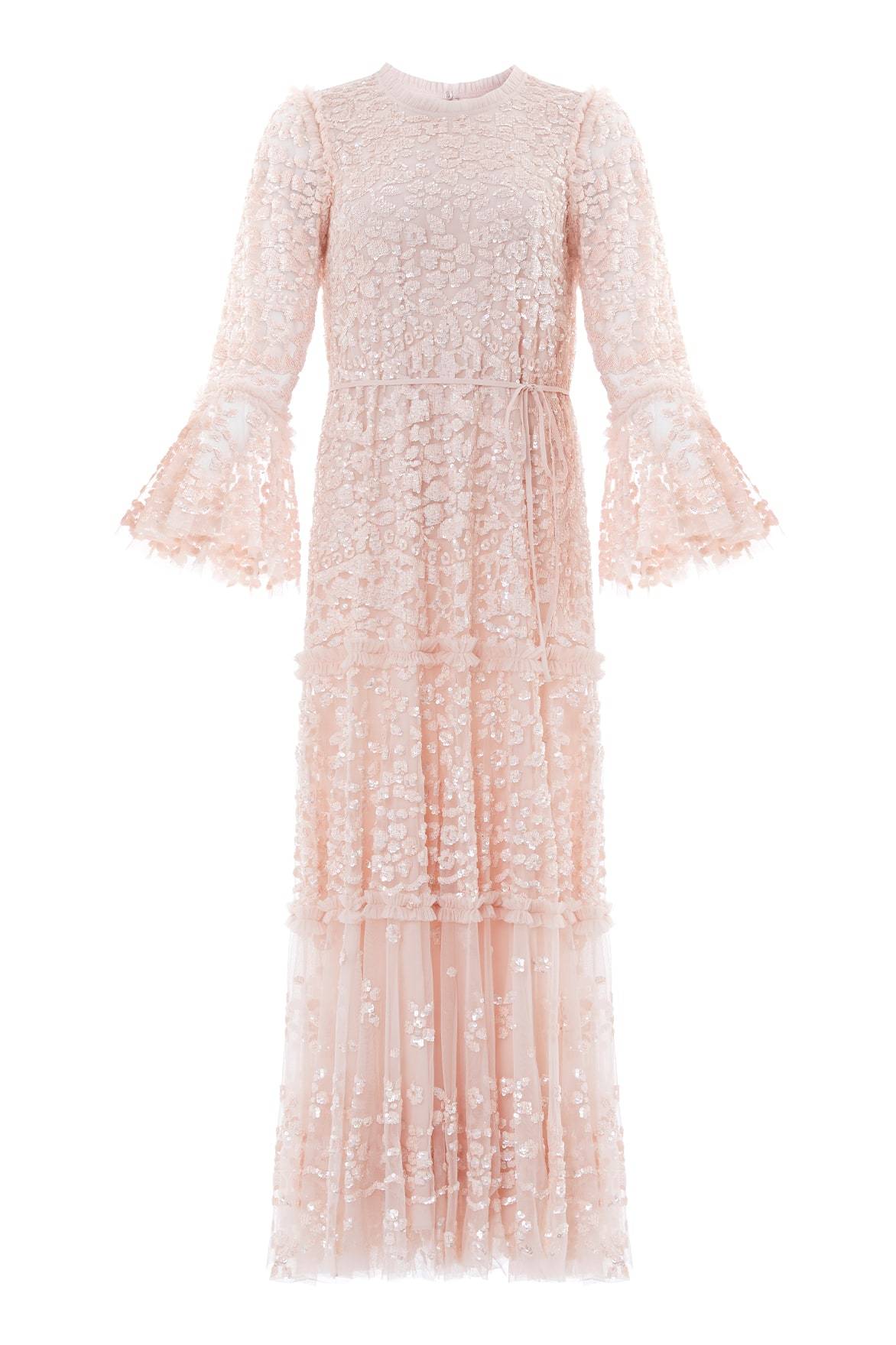 Needle and Thread Annie Sequin Tiered Ankle Gown