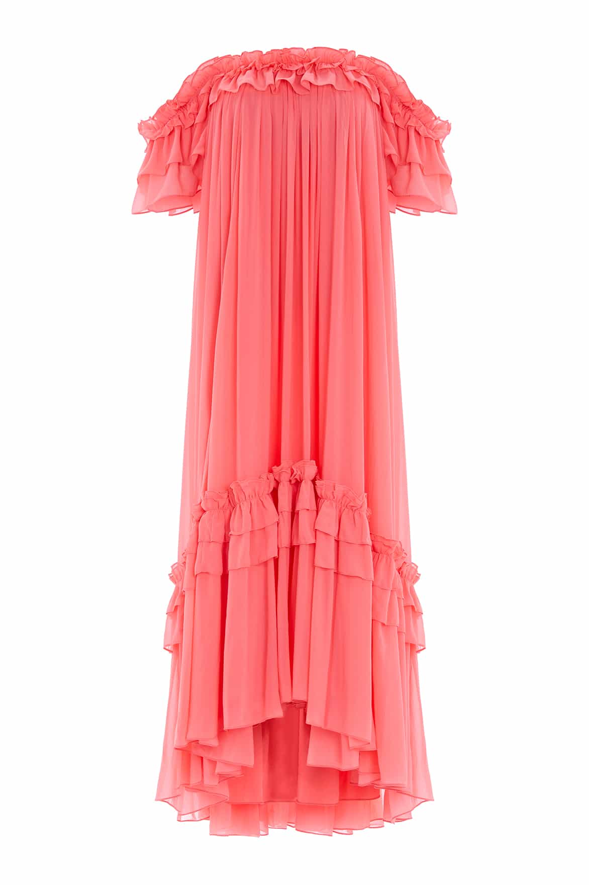 Needle and Thread Aria Chiffon Off-Shoulder Ankle Gown