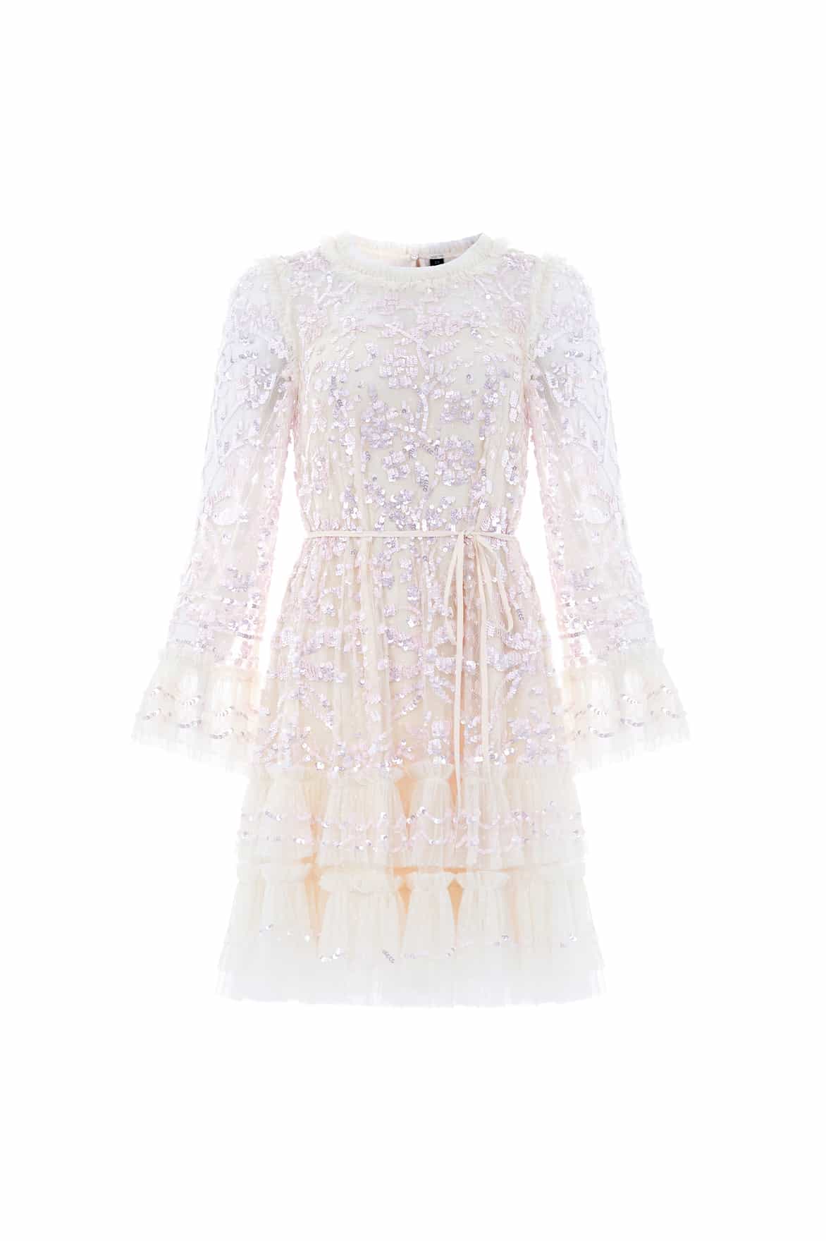 Needle and Thread Celia Long Sleeve Mini Dress