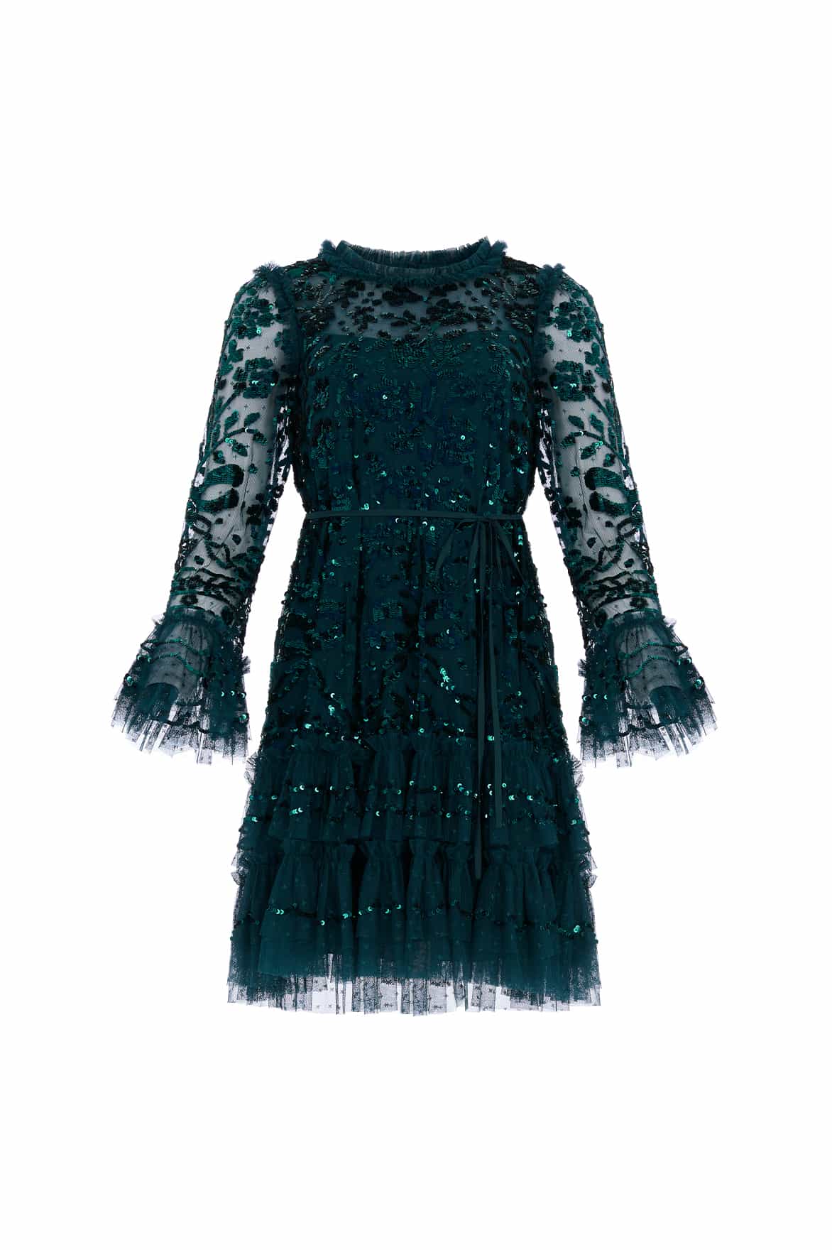Needle and Thread Celia Long Sleeve Mini Dress