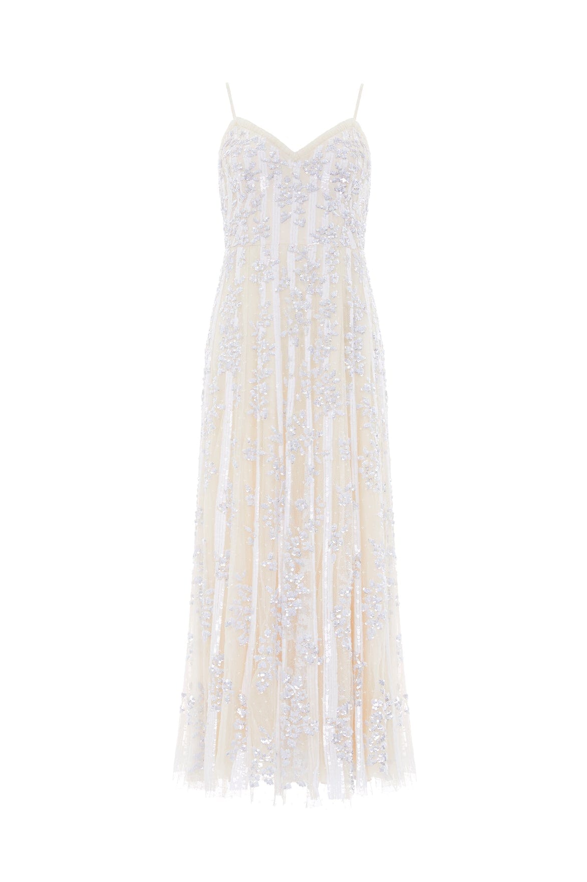 Needle and Thread Floral Evermore Sequin Cami Ankle Gown