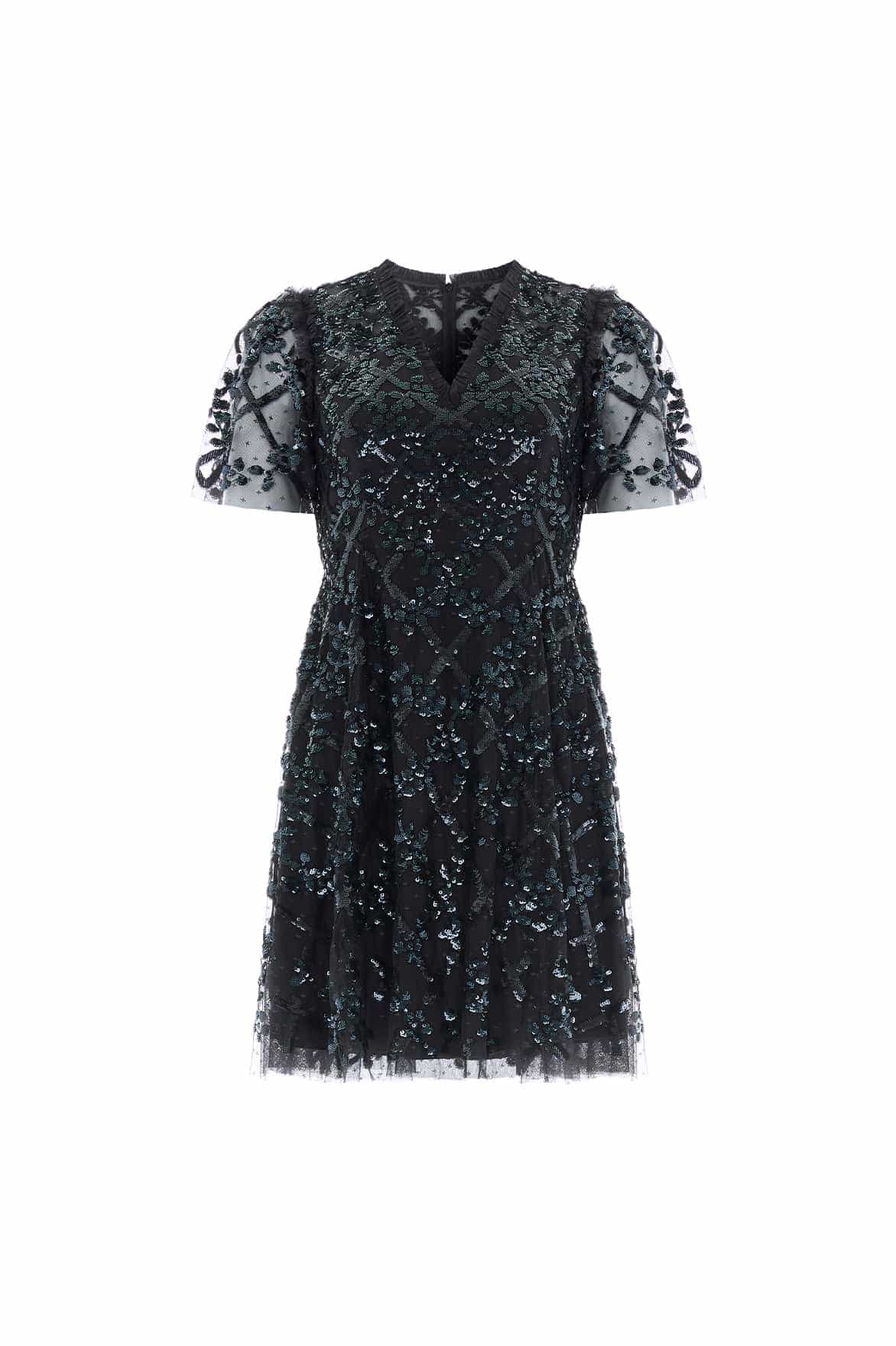 Needle and Thread Garden Lattice Mini Dress
