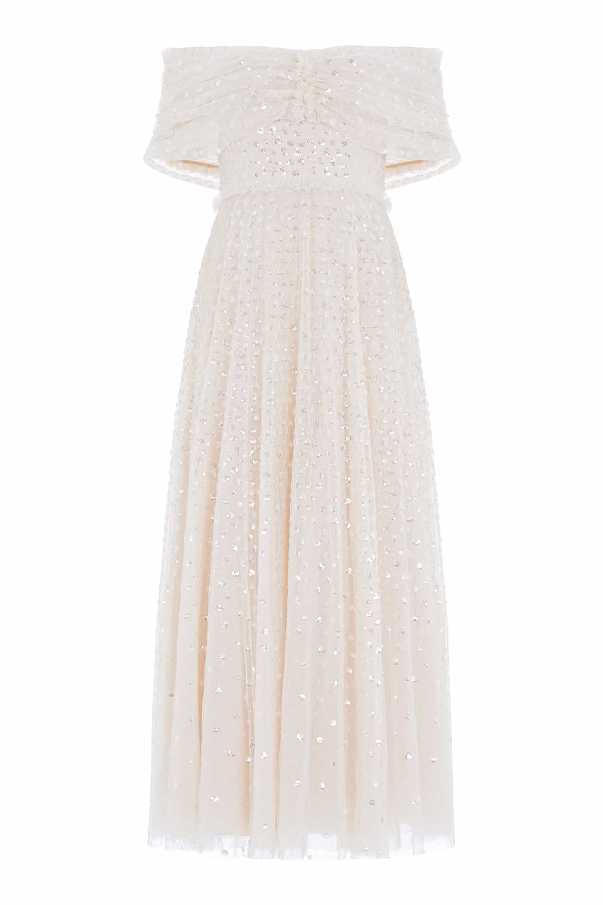 Needle and Thread Grace Gloss Off-Shoulder Ankle Gown