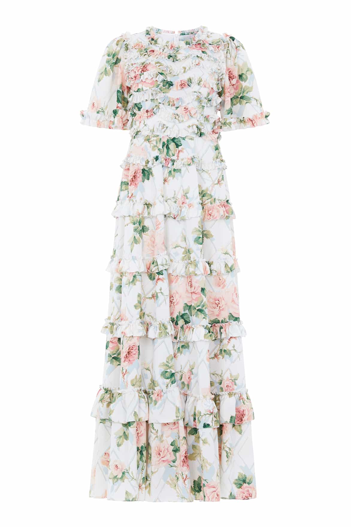 Needle and Thread Harlequin Rose Crepe Ankle Gown