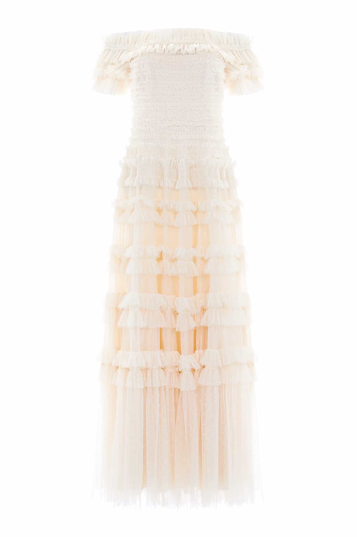 Needle and Thread Lisette Ruffle Off Shoulder Gown