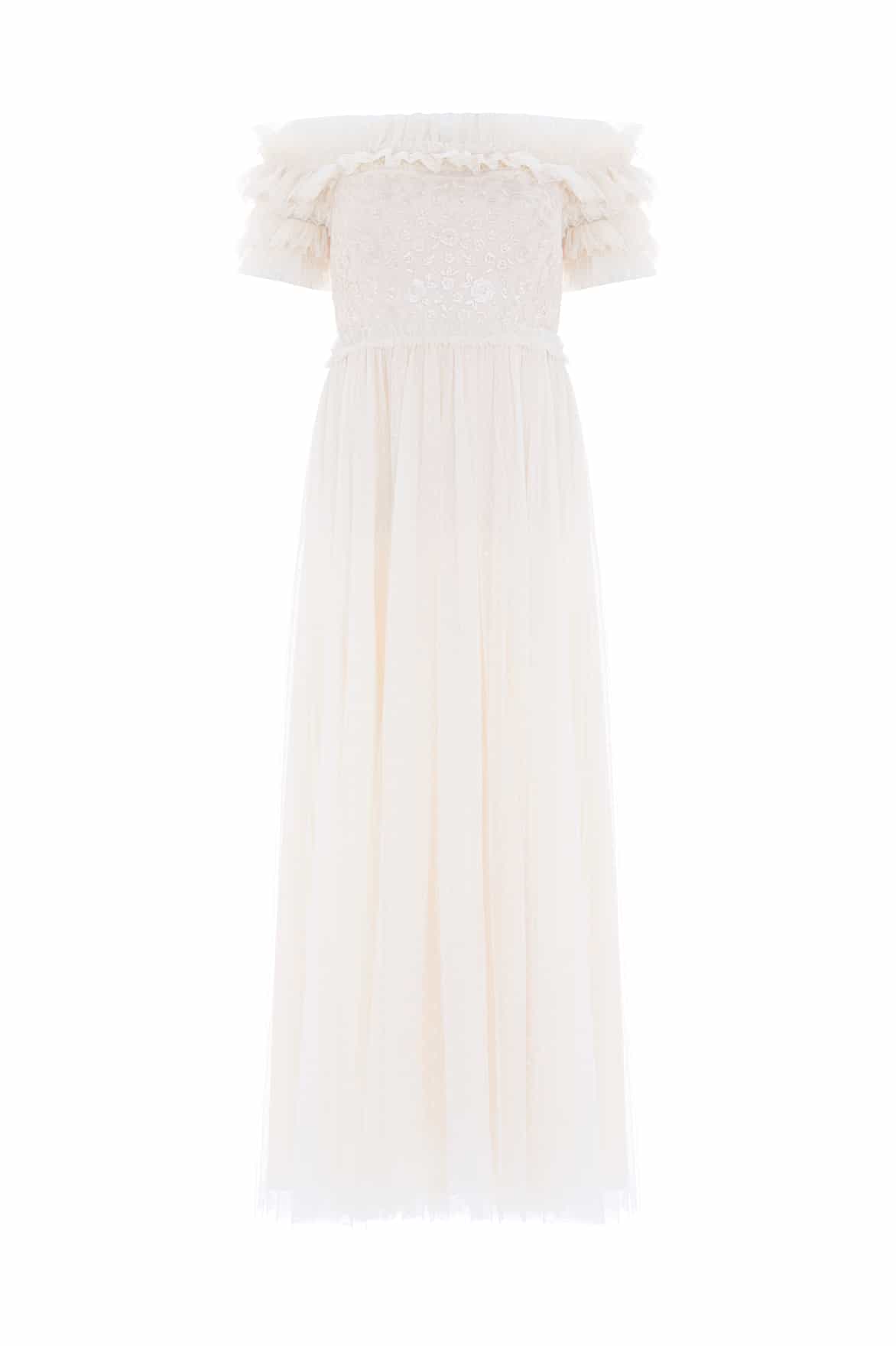 Needle and Thread Midsummer Lace Bodice Off-Shoulder Ankle Gown