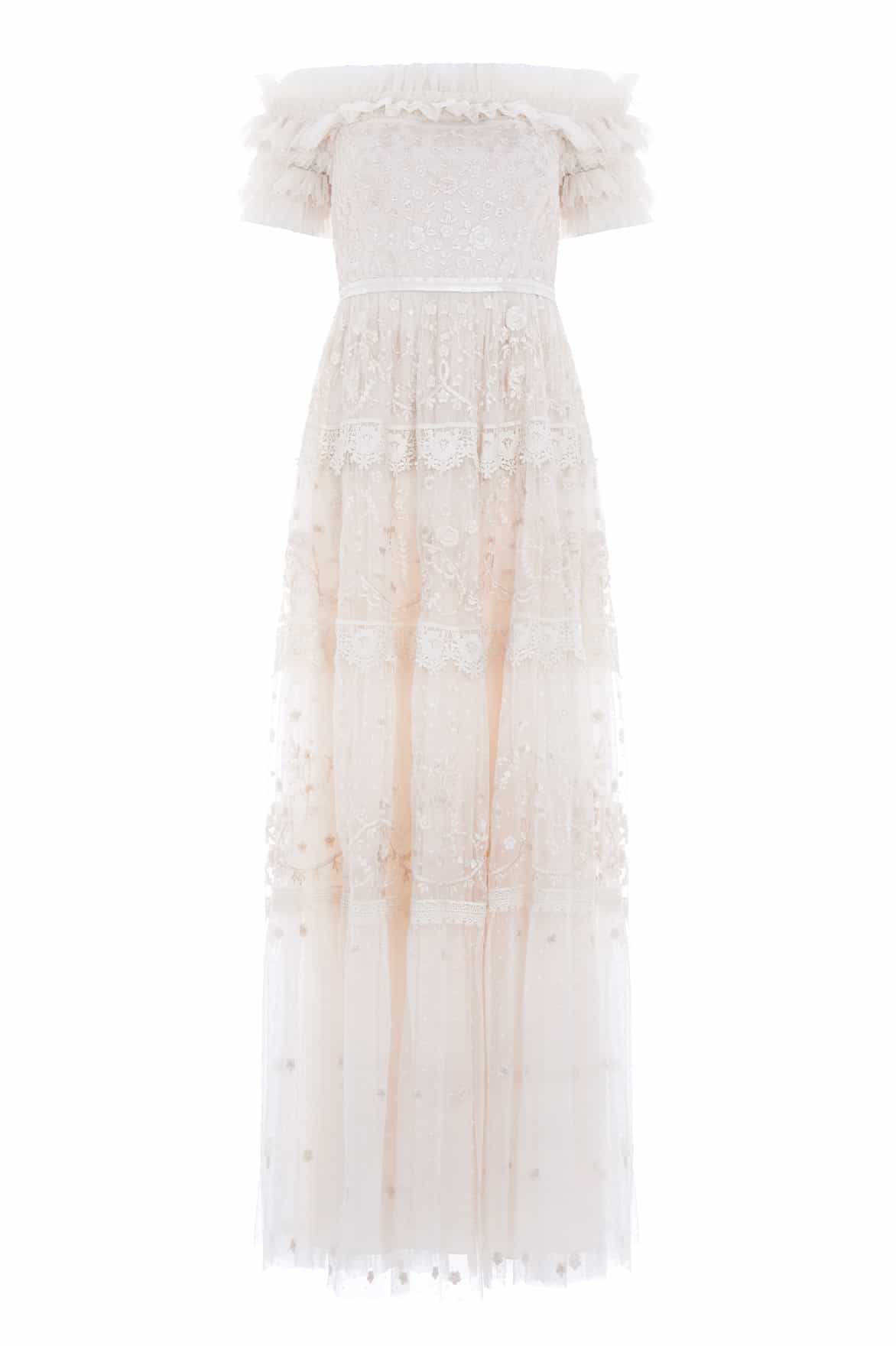 Needle and Thread Midsummer Lace Off-Shoulder Gown