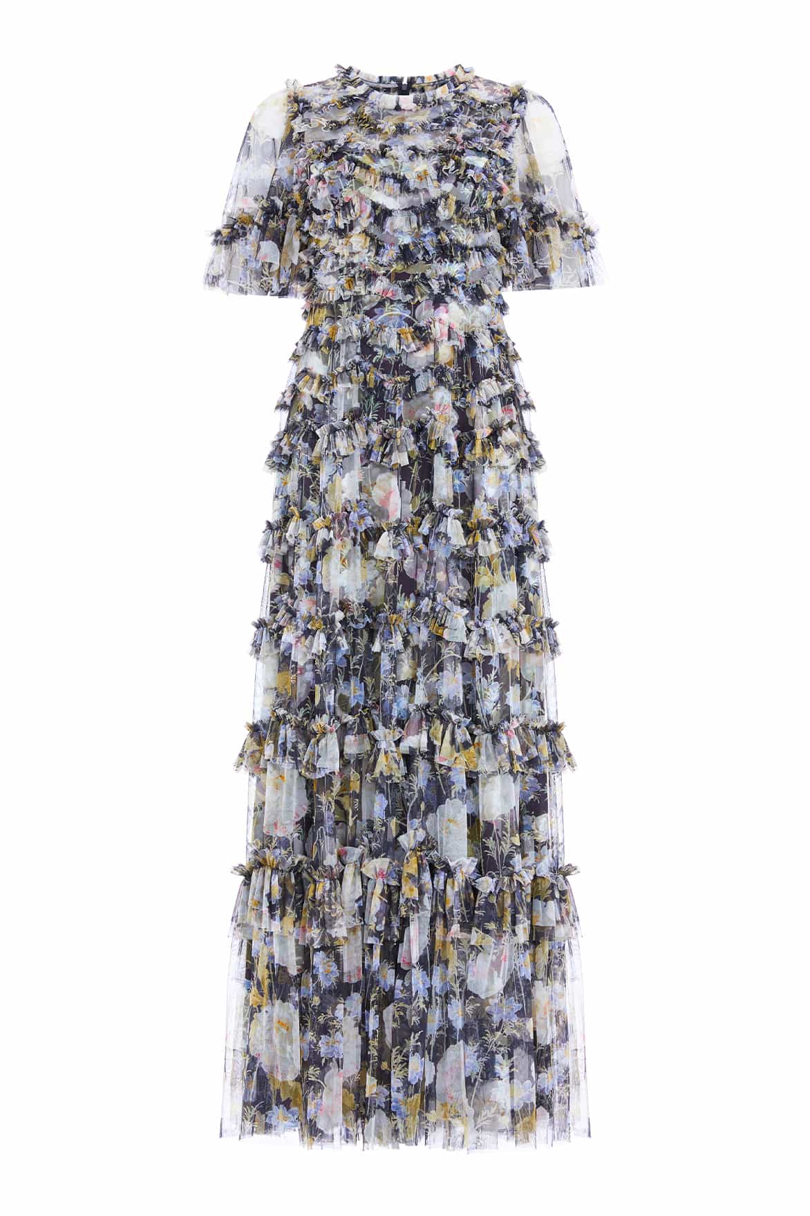 Needle and Thread Moonlight Petals Round Neck Gown