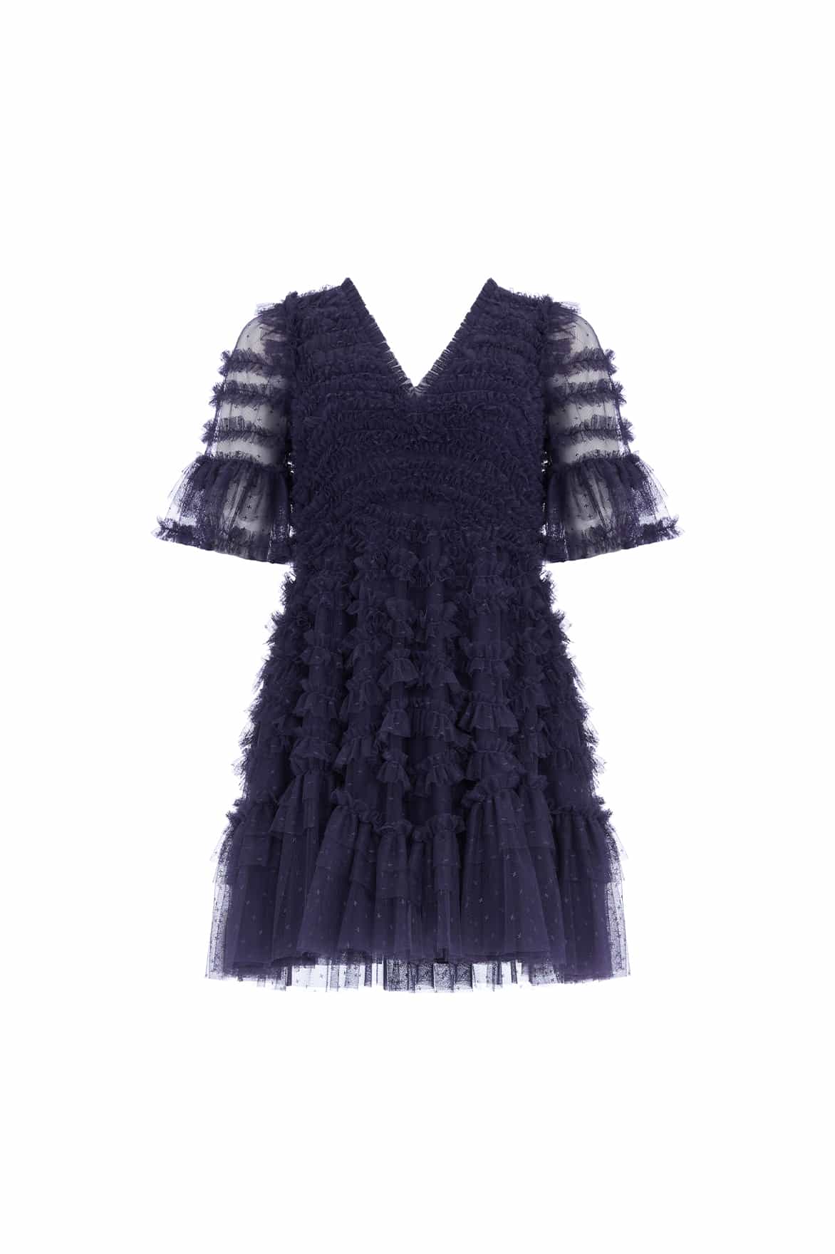 Needle and Thread Phoenix V-Neck Micro Mini Dress