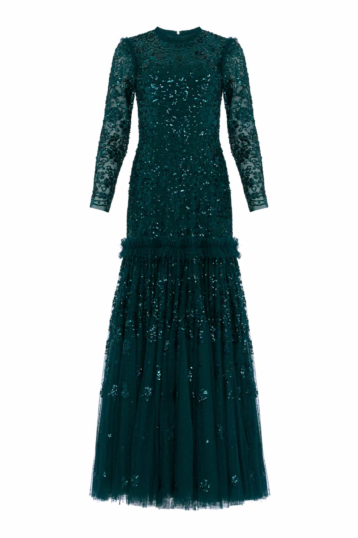 Needle and Thread Regal Rose Long Sleeve Gown