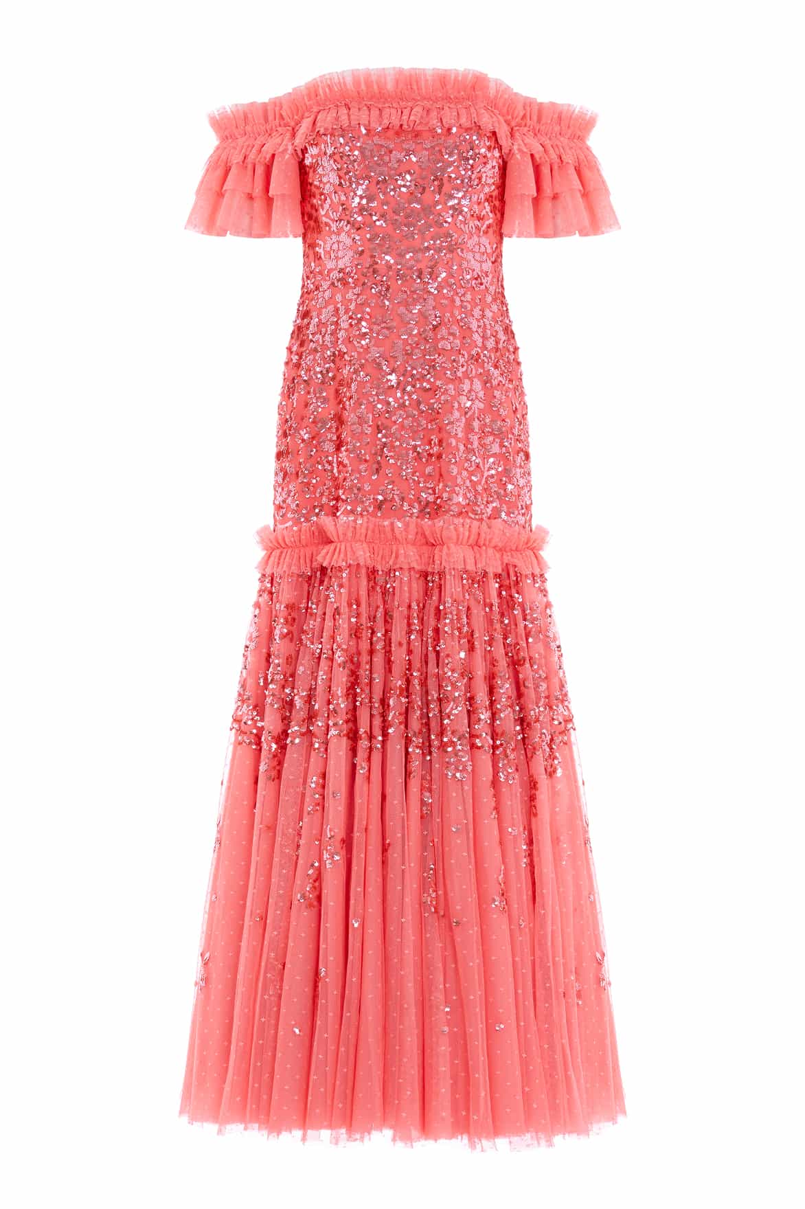 Needle and Thread Regal Rose Off-Shoulder Gown