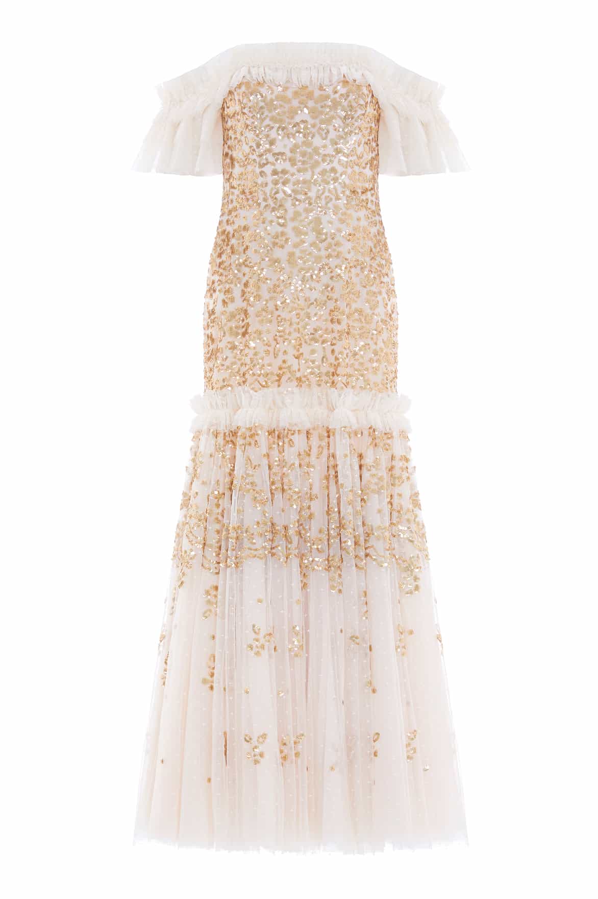 Needle and Thread Regal Rose Off-Shoulder Gown