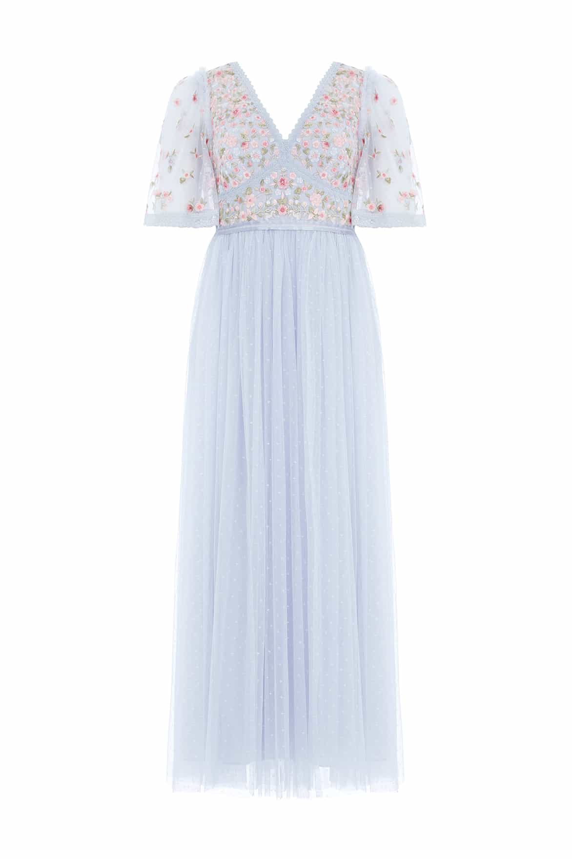 Needle and Thread Ribbon Bouquet Bodice Ankle Gown