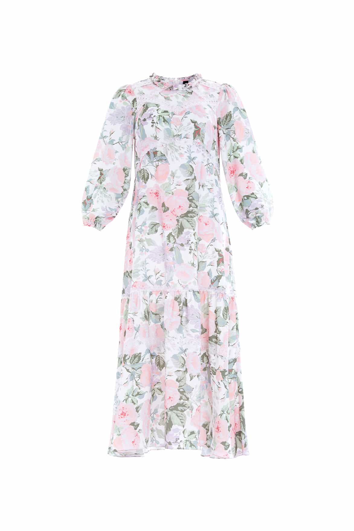 Needle and Thread Rose Powder Crepe Lace Ballerina Dress