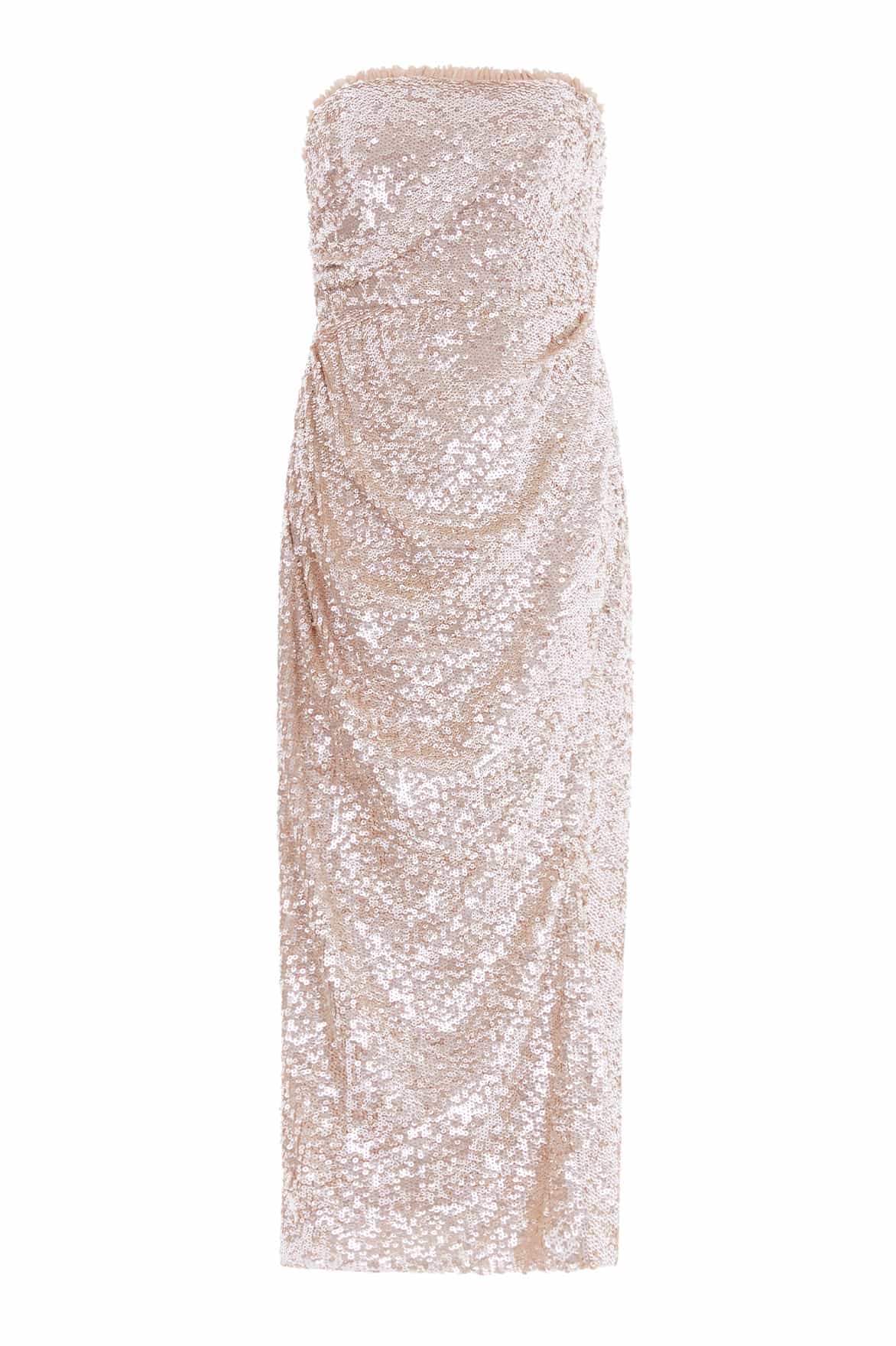 Needle and Thread Stellar Gloss Strapless Ankle Gown