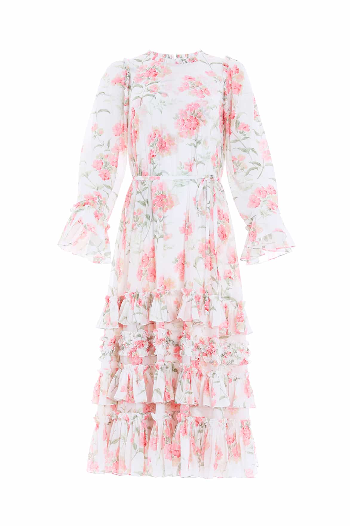 Needle and Thread Summer Posy Chiffon Round Neck Ankle Gown