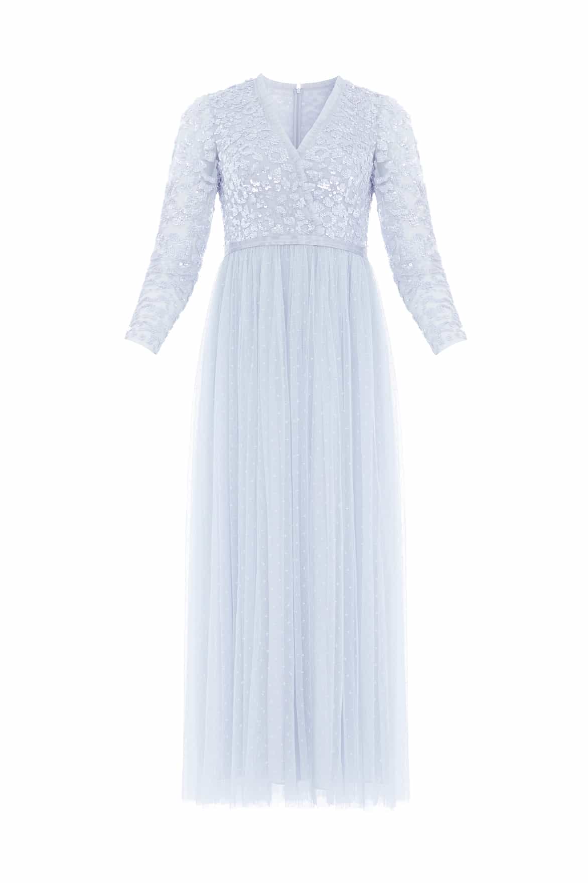 Needle and Thread Tempest Bodice V-Neck Ankle Gown