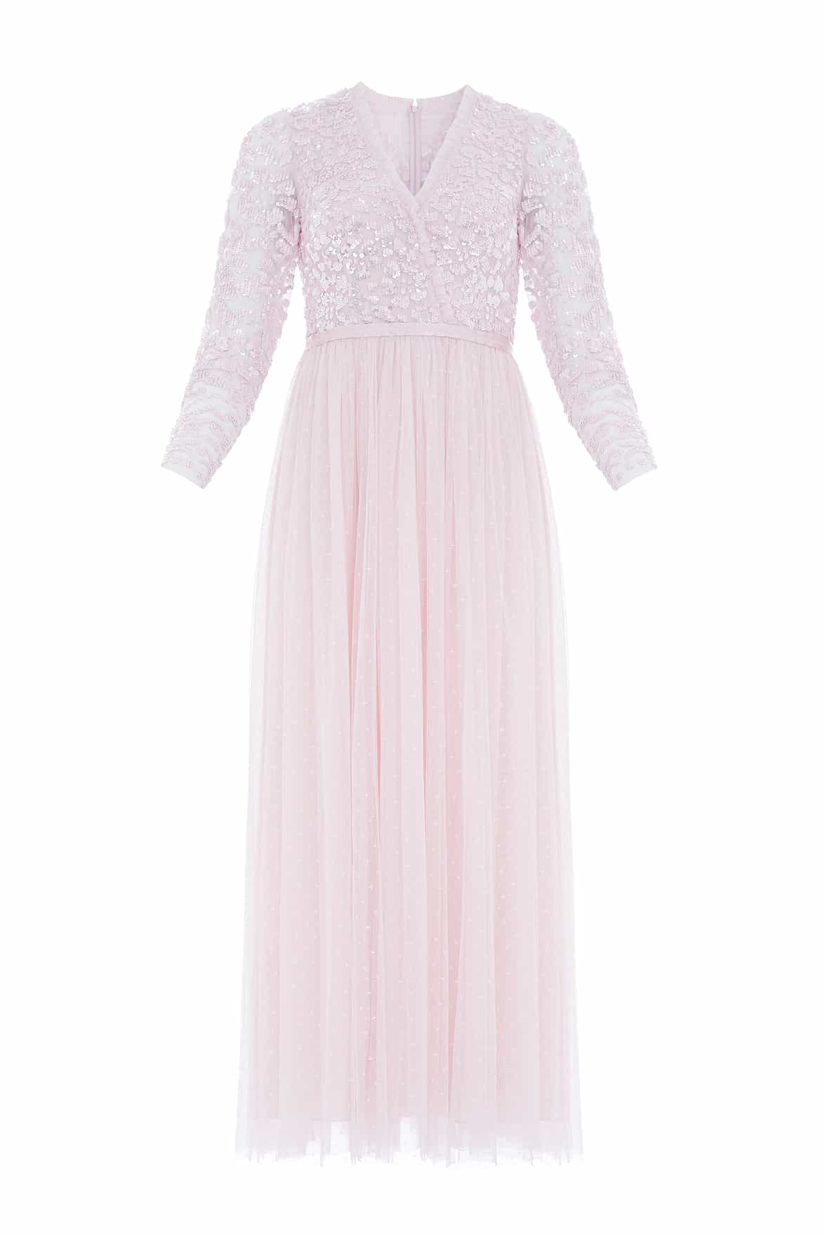Needle and Thread Tempest Bodice V-Neck Ankle Gown
