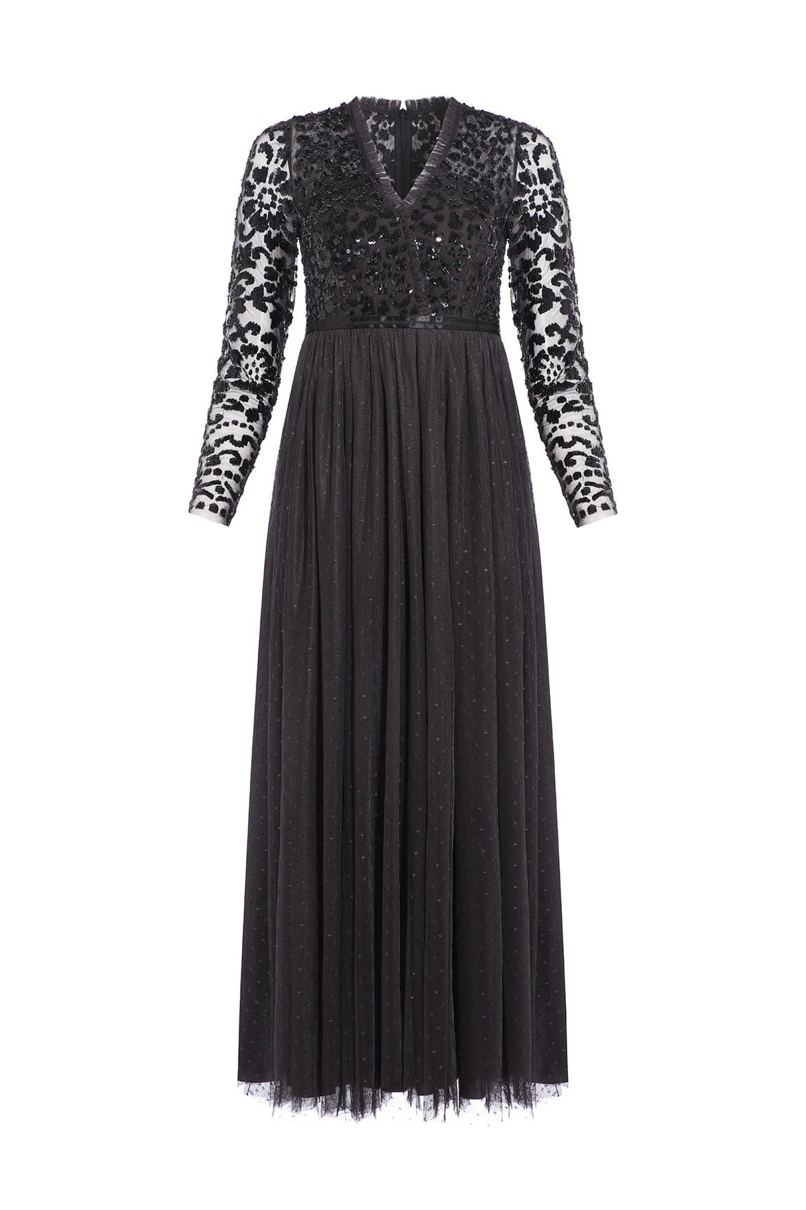 Needle and Thread Tempest V-Neck Bodice Ankle Gown