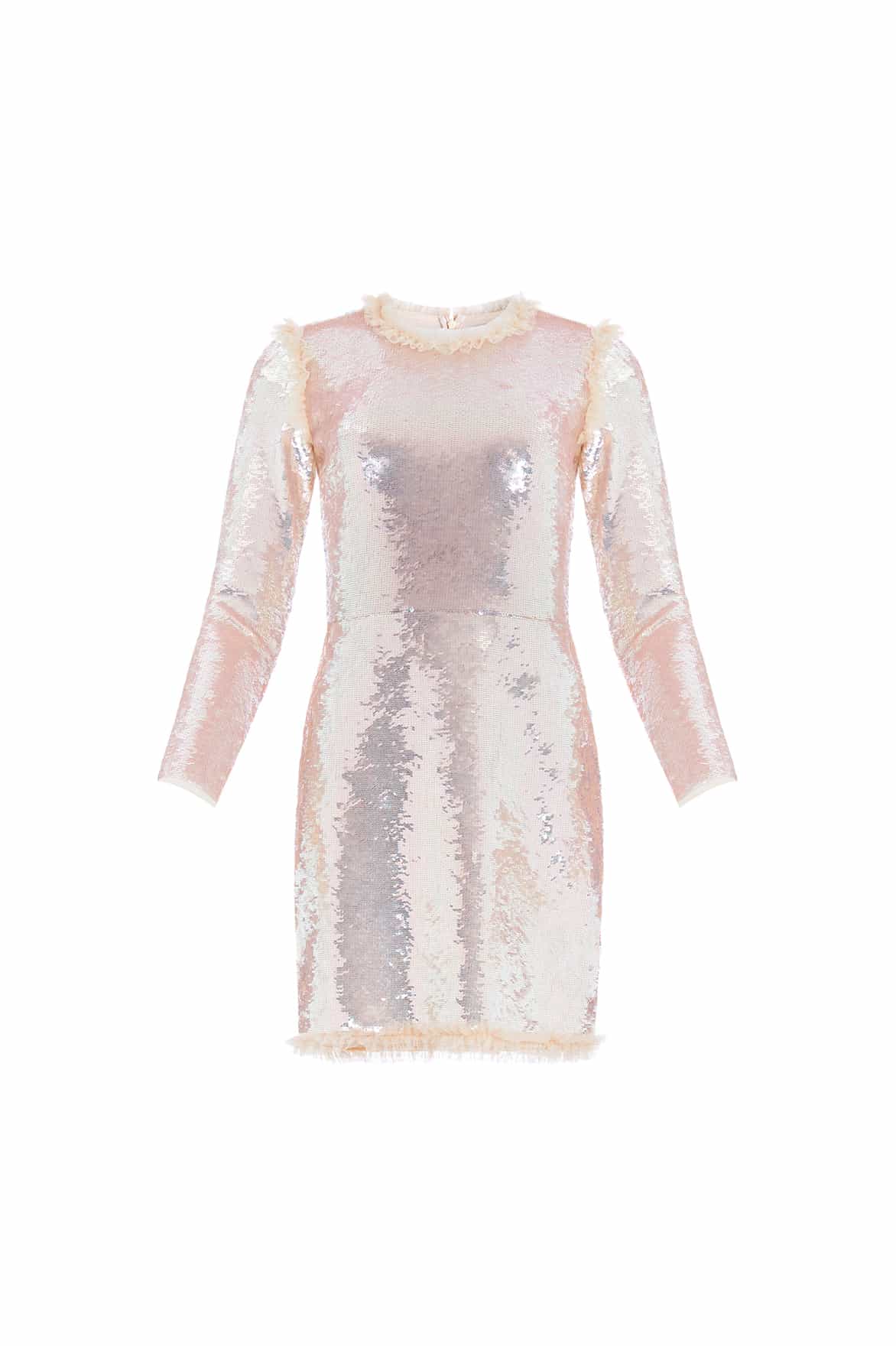 Needle and Thread Valerie Gloss Long Sleeve Micro Mini Dress