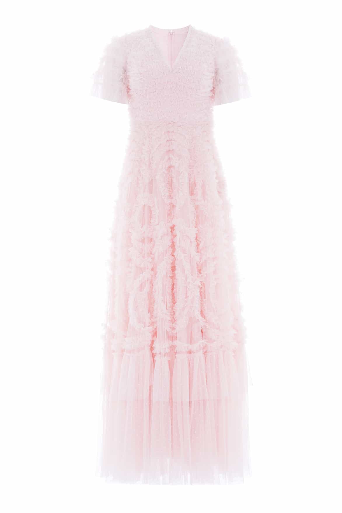 Needle and Thread Verity Ruffle V-Neck Gown