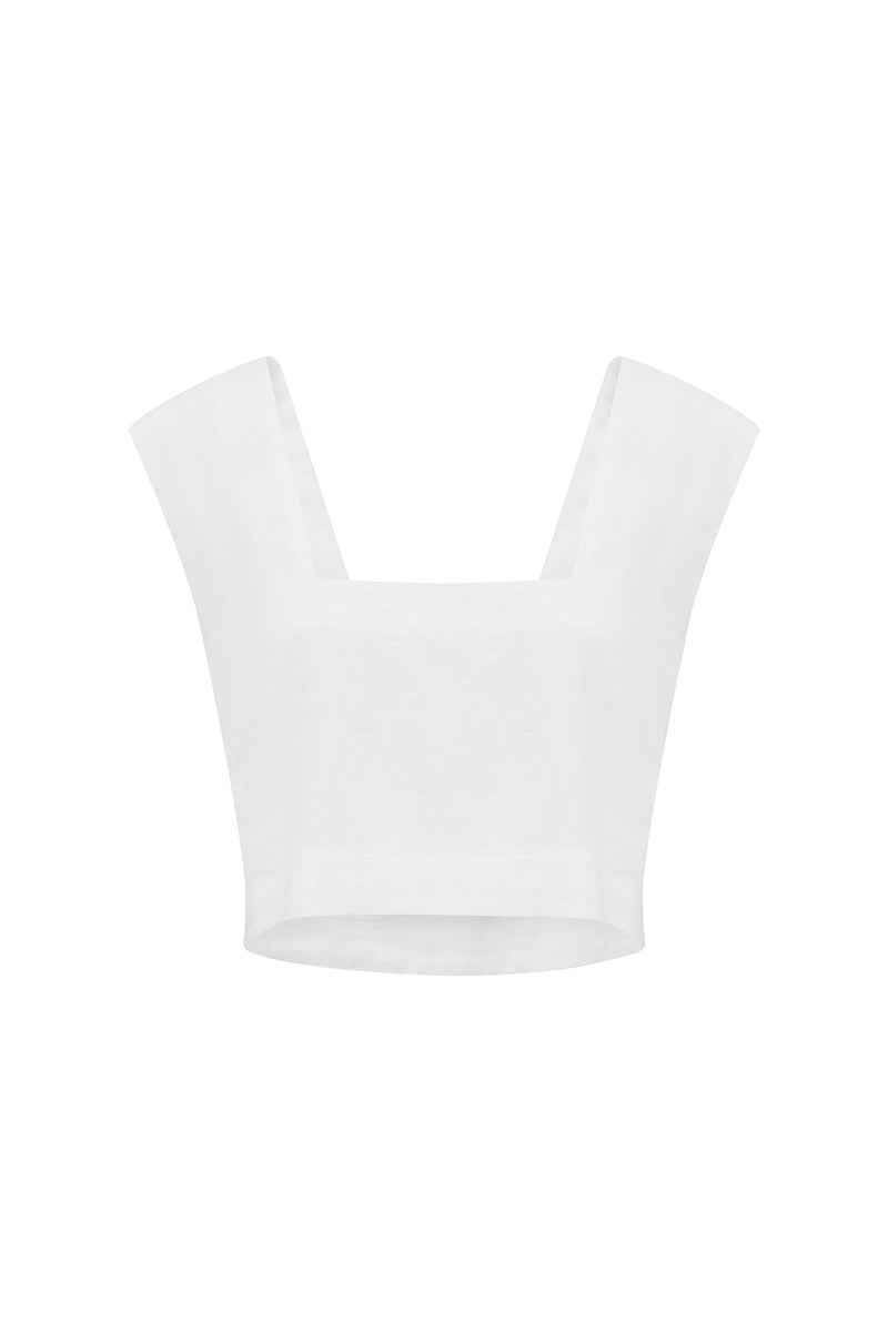 Posse The label Caleb Crop Top – Ivory