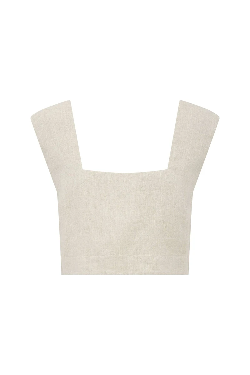 Posse-The-label-Caleb-Crop-Top-Natural Posse The label Clothing