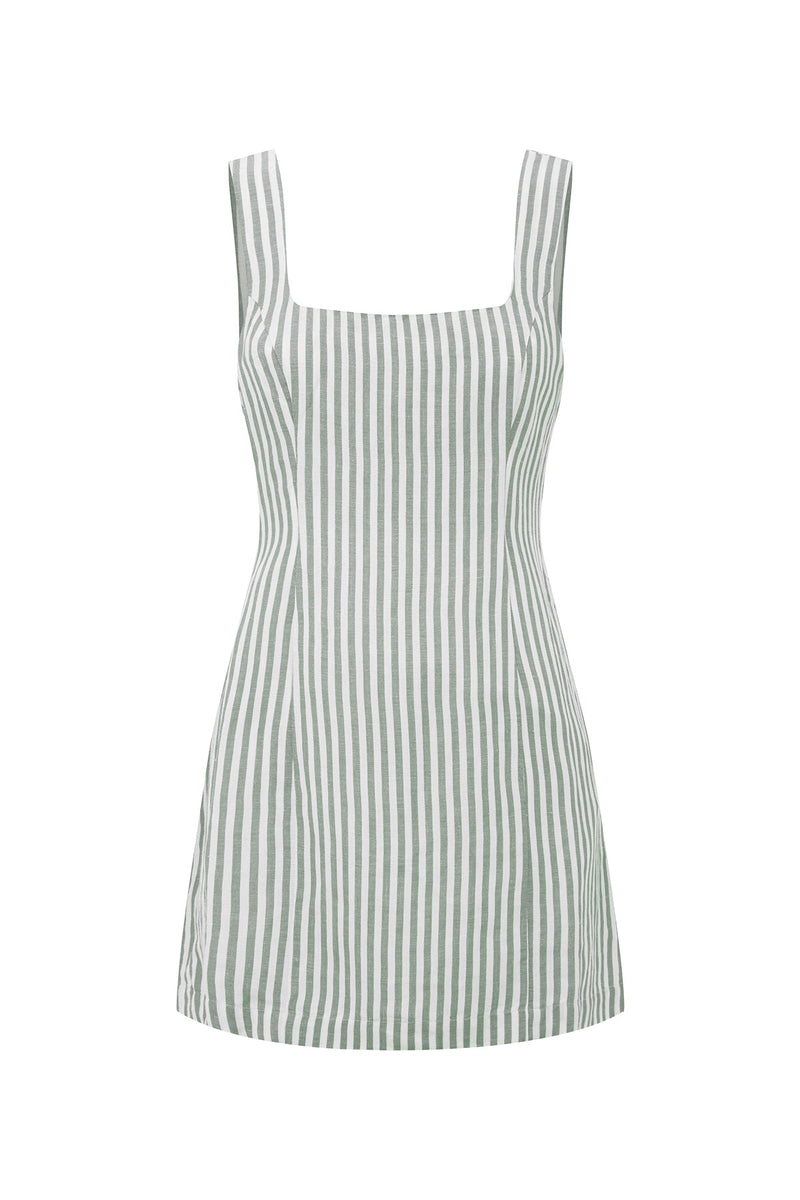 Posse The label Diana Mini Dress – Seagrass Stripe