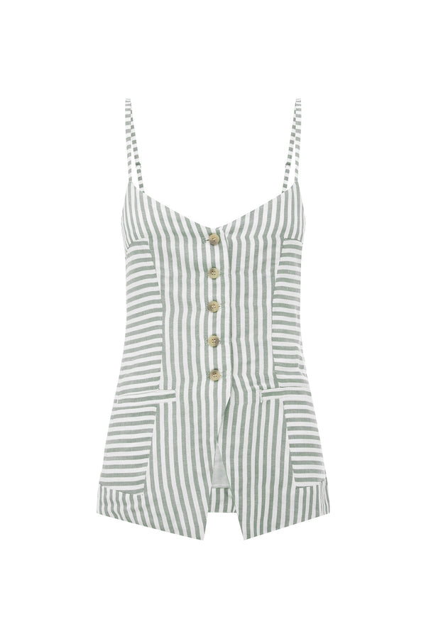 Posse The label Diana Top – Seagrass Stripe