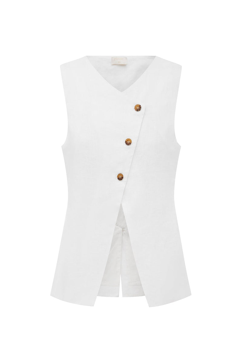 Posse The label Gigi Gilet – Ivory Top
