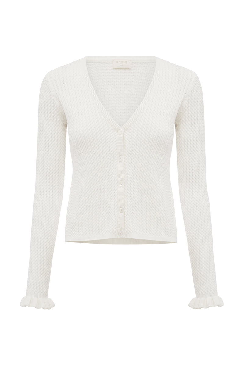 Posse The label Iris Cardigan – Bone