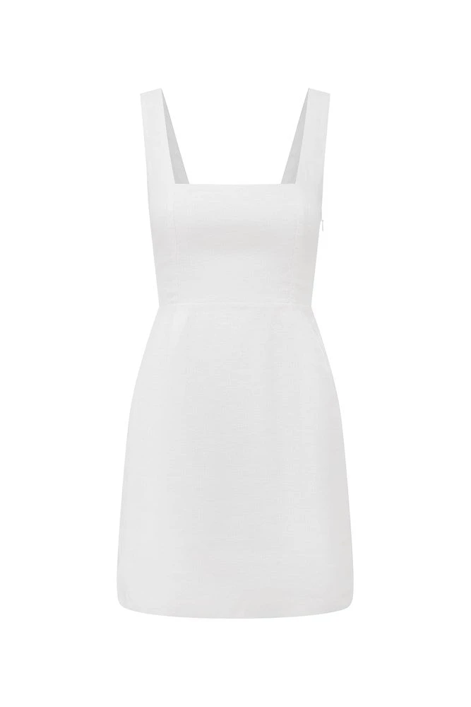 Posse-The-label-Skyla-Mini-Dress-Ivory Posse The label Clothing
