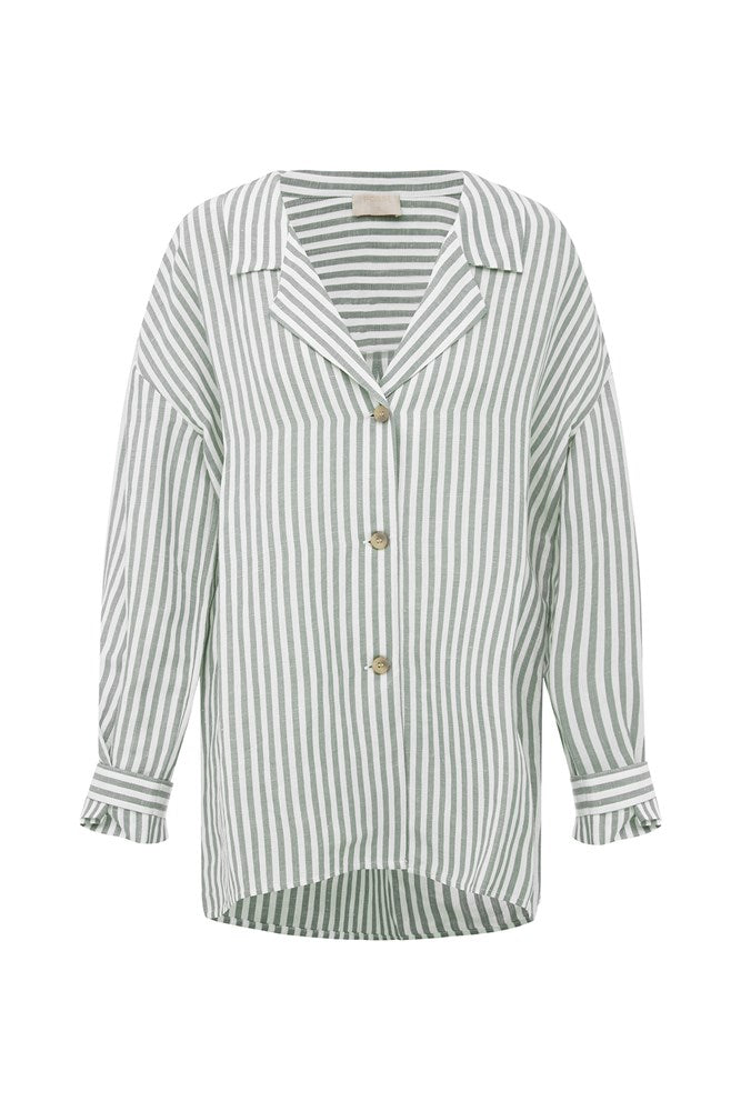 Posse The label Zadie Shirt – Seagrass Stripe