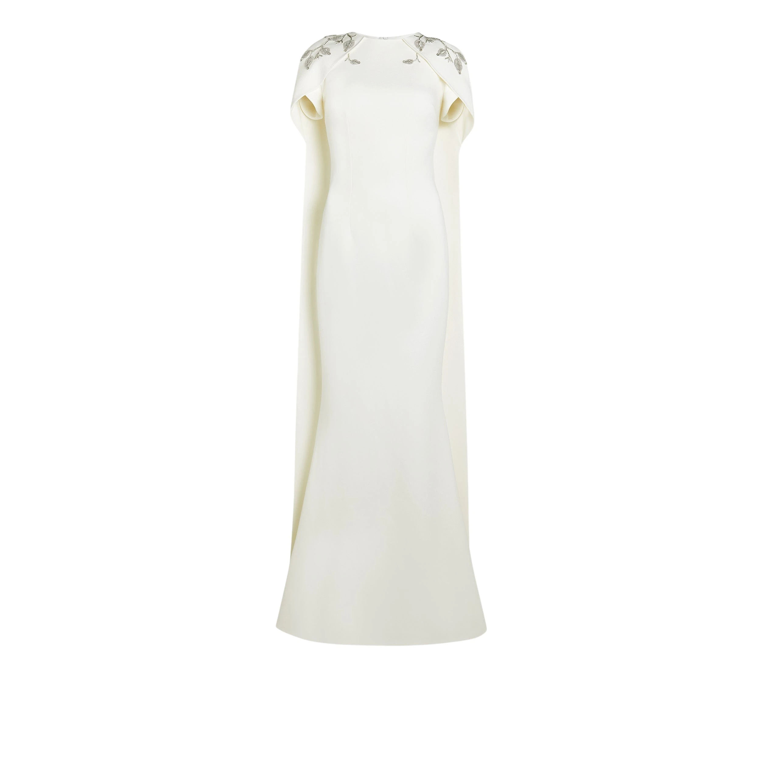 Safiyaa-Ginkgo-Flower-Bud-Embroidered-Ivory-Dress41014_nobg Ginkgo Flower Bud Embroidered Ivory Dress - Image 1