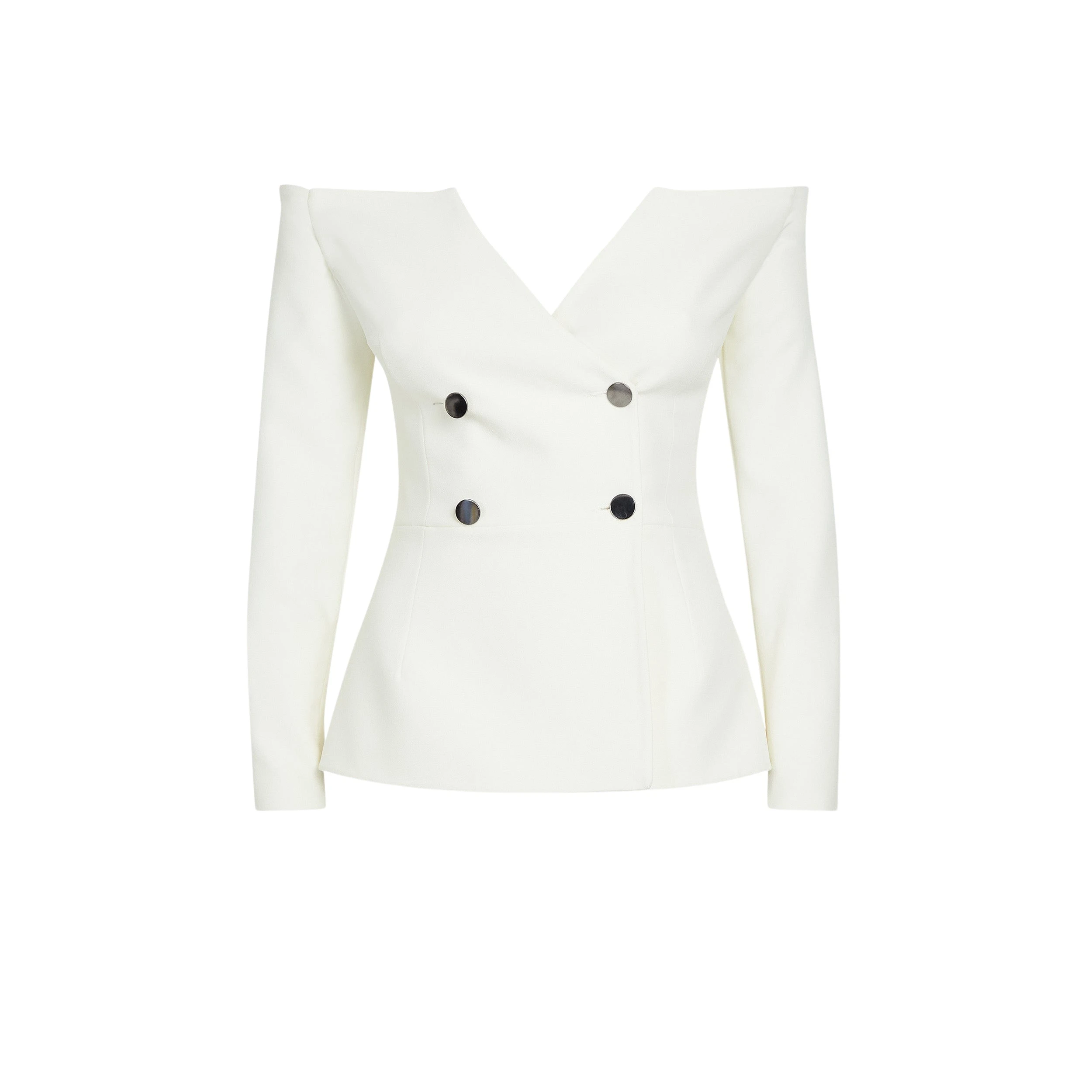 Safiyaa-Kamile-Ivory-Jacket88426_nobg Kamile Ivory Jacket - Image 1