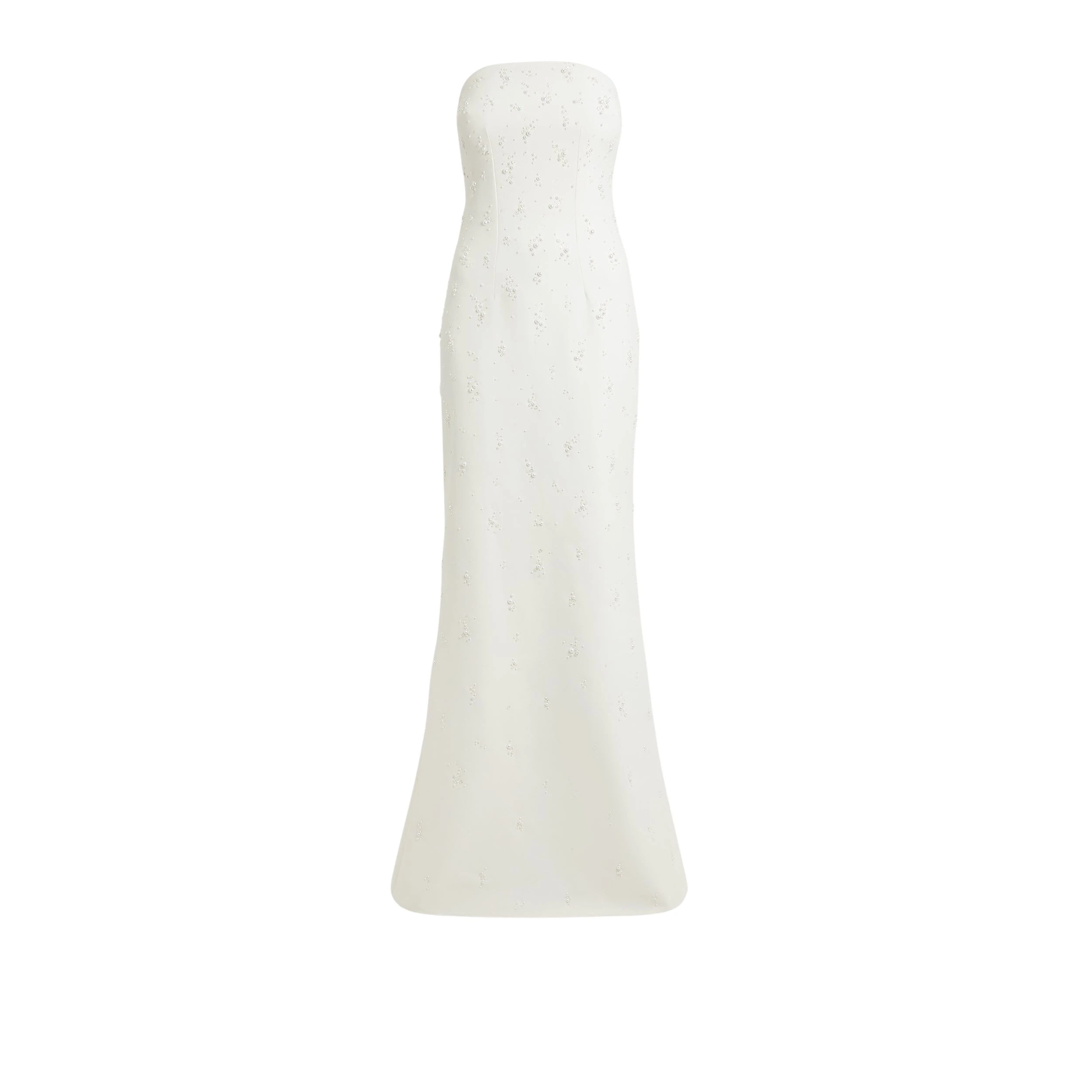 Safiyaa-Soshin-Ivory-Gypsophilia-Embroidery-Long-Dress60135_nobg Soshin Ivory & Gypsophilia Embroidery Long Dress - Image 1