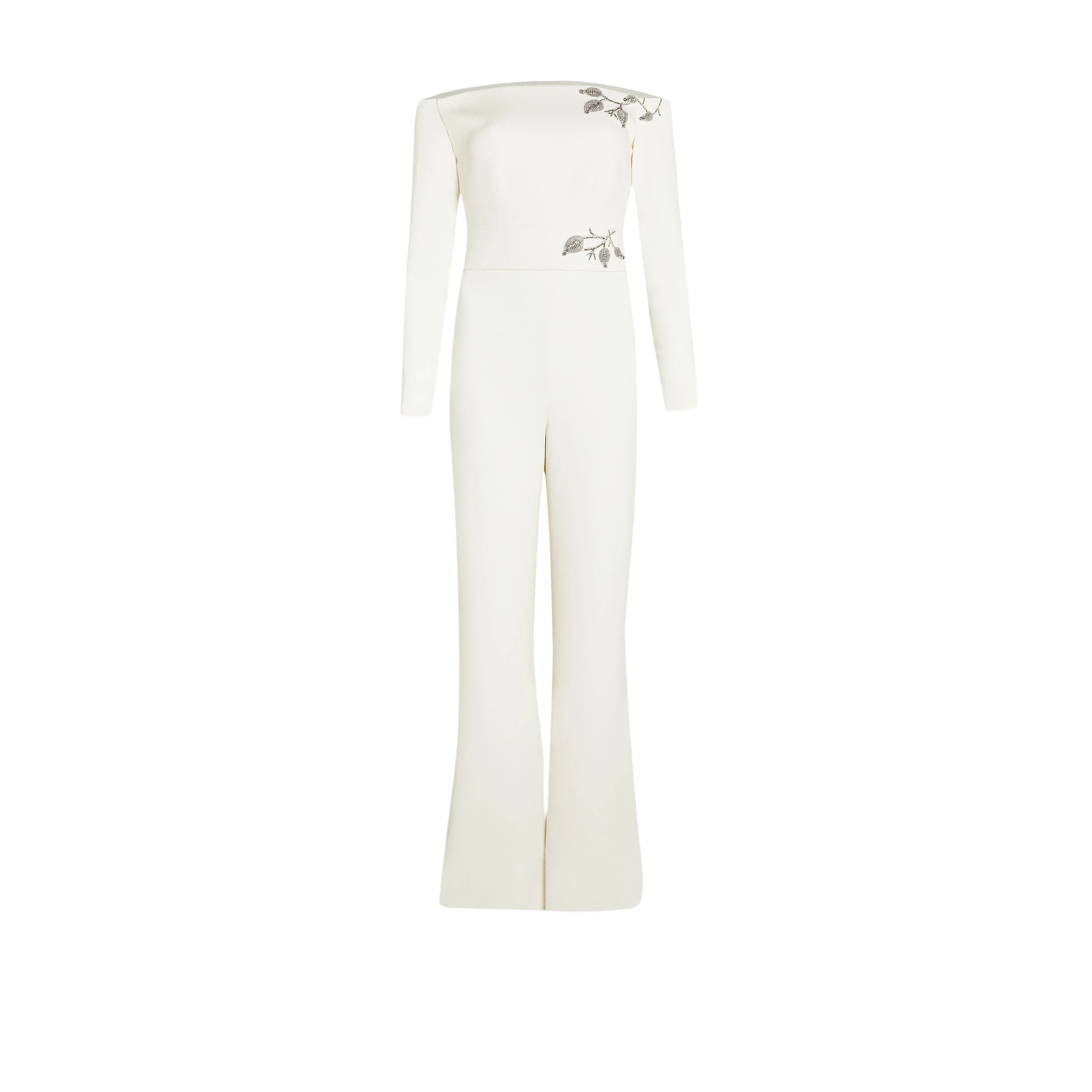 Safiyaa-Veasna-Ivory-Flower-Bud-Embroidery-Jumpsuit98799_nobg Veasna Ivory & Flower Bud Embroidery Jumpsuit - Image 1