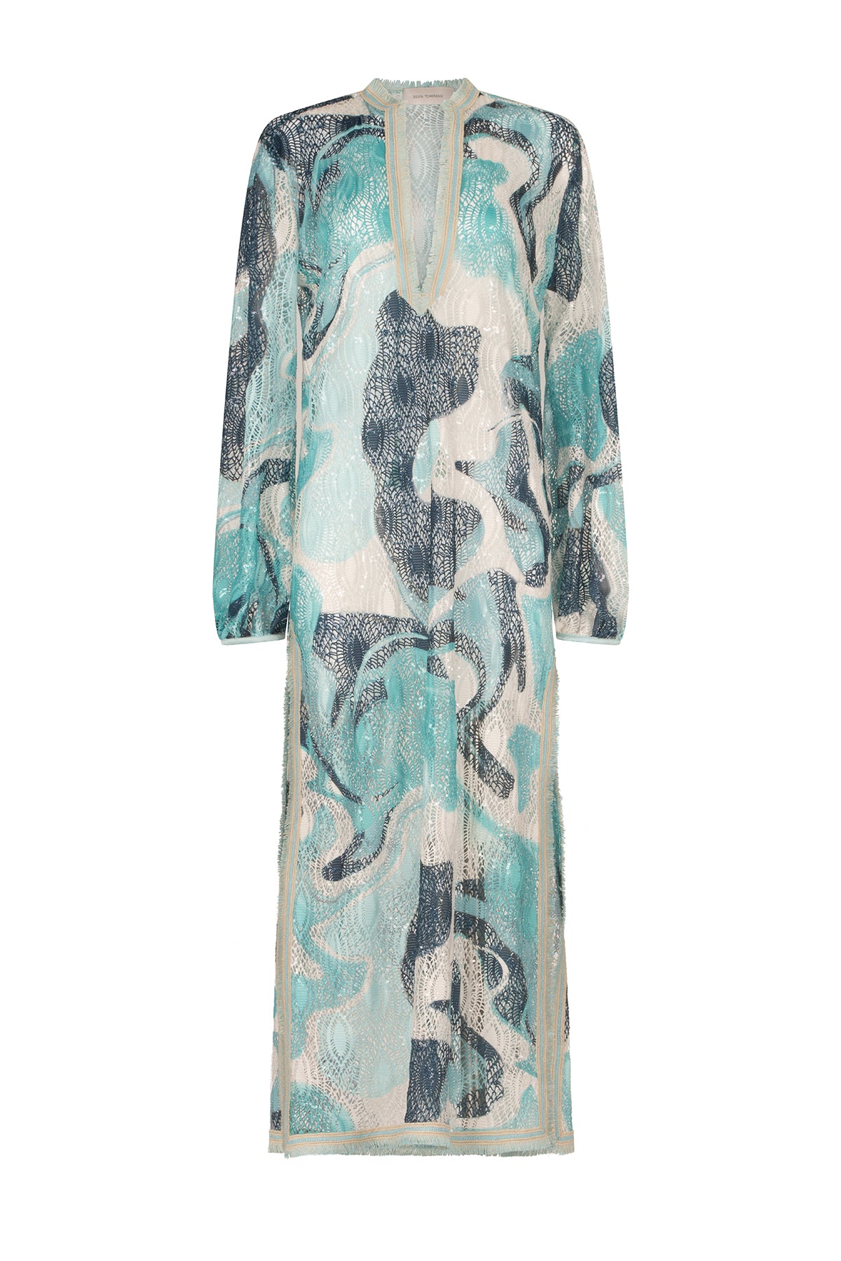 Silvia Tcherassi Akira Tunic Turquoise Marble