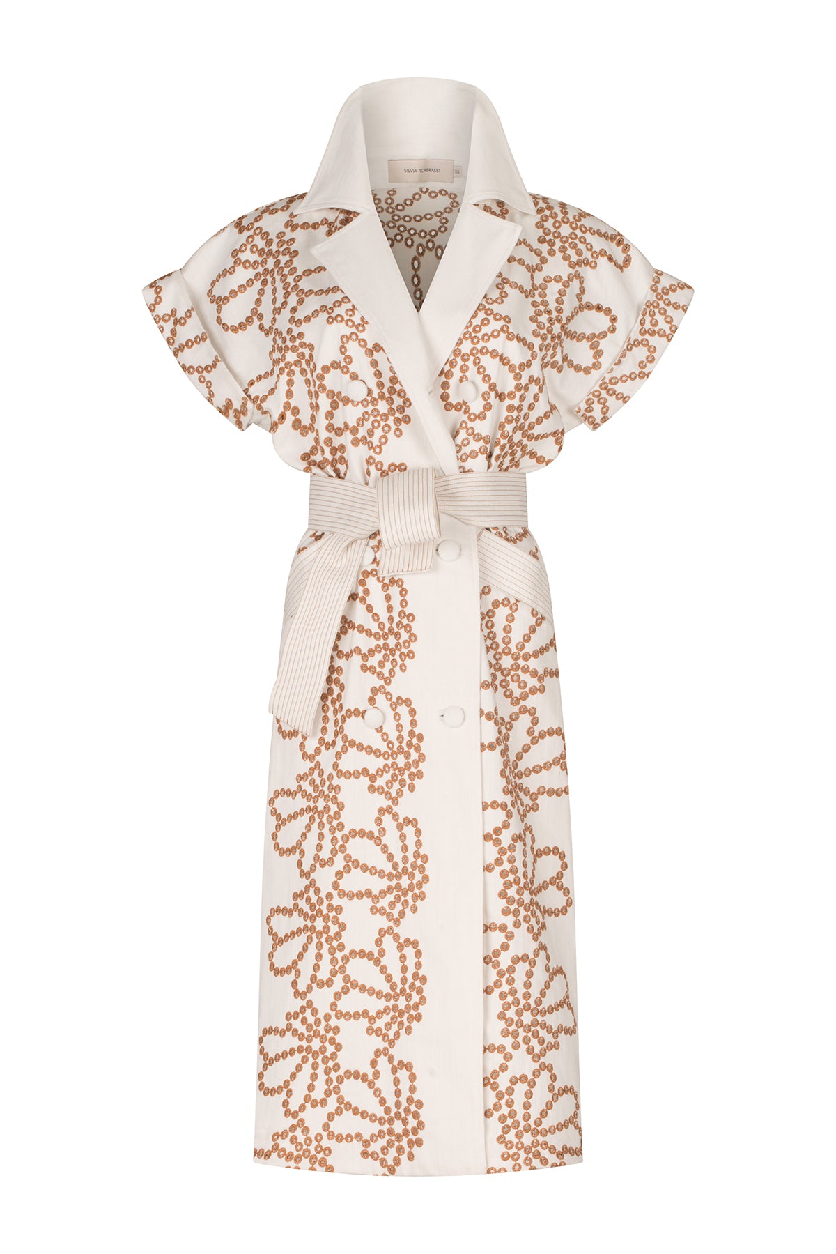 Silvia Tcherassi Concetta Dress White Cacao Eyelet